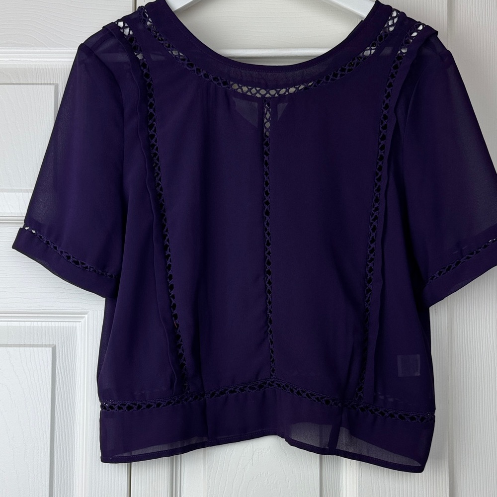 Haute Society Deep Purple Blouse